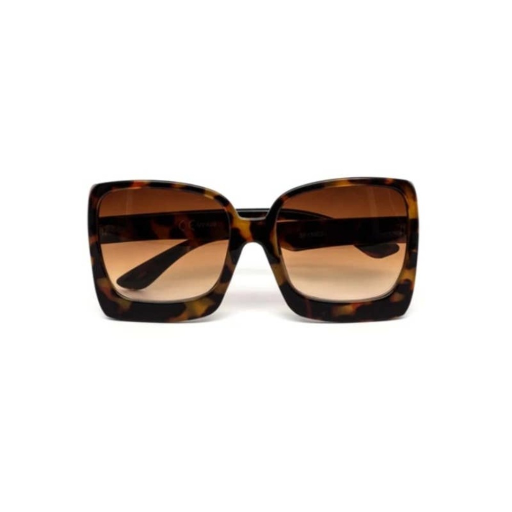 Oversized Chunky Drip Tortoiseshell Sunglasses NWOT